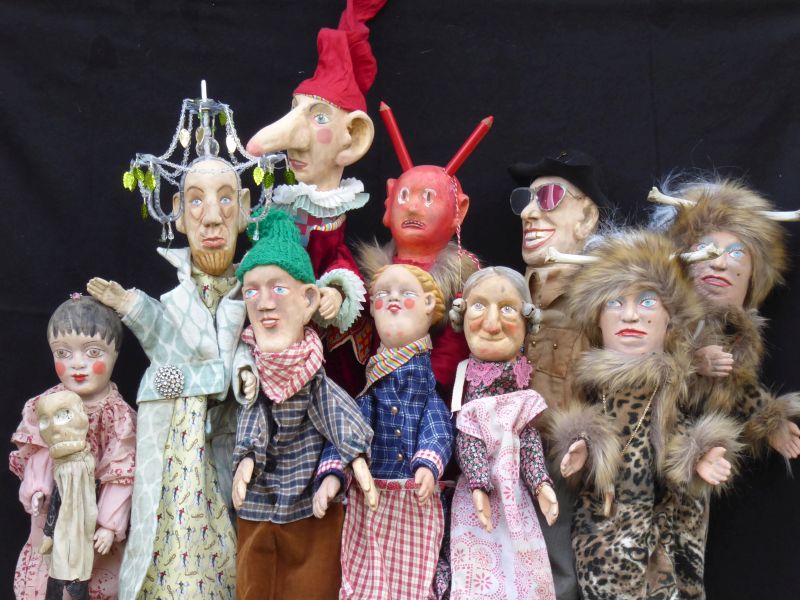 Kaspers schlechte Laune,Handpuppenensemble und Bühne,Puppentheater Gera, Regie Kristine Stahl